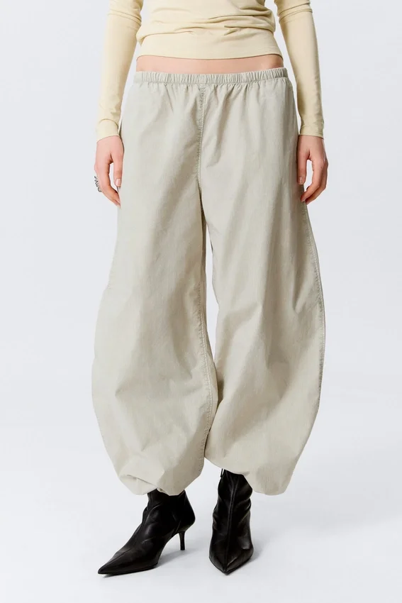 Low Rise Pull-On Ripstop Trousers – Light Dusty Mole Low Rise Pull-On Ripstop Trousers – Light Dusty Mole
