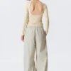 Low Rise Pull-On Ripstop Trousers – Light Dusty Mole Low Rise Pull-On Ripstop Trousers – Light Dusty Mole