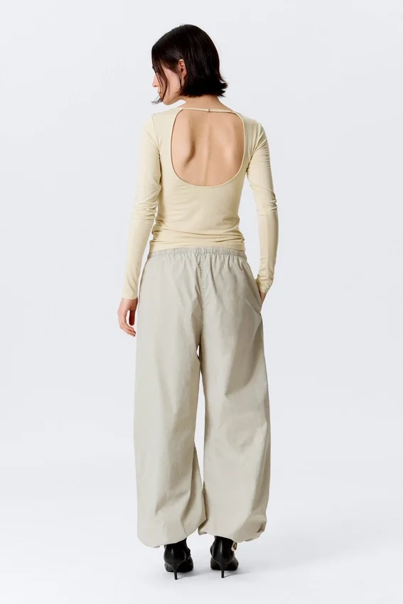 Low Rise Pull-On Ripstop Trousers – Light Dusty Mole Low Rise Pull-On Ripstop Trousers – Light Dusty Mole