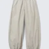 Low Rise Pull-On Ripstop Trousers – Light Dusty Mole Low Rise Pull-On Ripstop Trousers – Light Dusty Mole