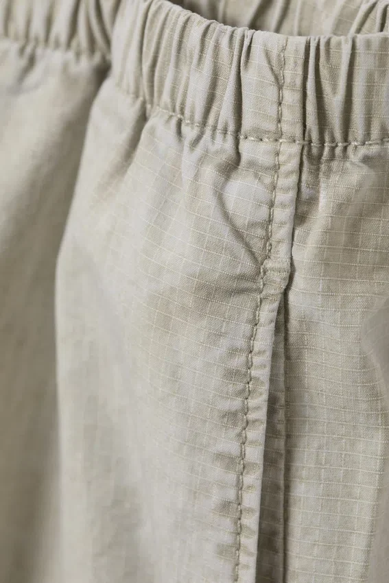 Low Rise Pull-On Ripstop Trousers – Light Dusty Mole Low Rise Pull-On Ripstop Trousers – Light Dusty Mole