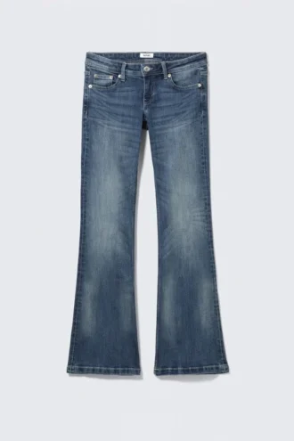 Low Rise Regular Bootcut Jeans – Medusa Blue – Dark Blue