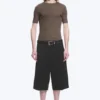 Low Rise Relaxed Suiting Shorts – Black Low Rise Relaxed Suiting Shorts – Black