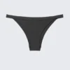 Low Rise Ribbed Brazilian Bikini Bottoms – Dark Grey Low Rise Ribbed Brazilian Bikini Bottoms – Dark Grey