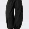 Low Rise Ruched Drawstring Trousers – Black Low Rise Ruched Drawstring Trousers – Black
