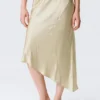 Low Rise Satin Midi Skirt – Light Dusty Beige Low Rise Satin Midi Skirt – Light Dusty Beige