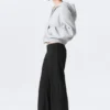 Low Rise Side-Zip Suiting Trousers – Black Low Rise Side-Zip Suiting Trousers – Black