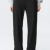 Low Rise Side-Zip Suiting Trousers – Black Low Rise Side-Zip Suiting Trousers – Black