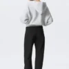 Low Rise Side-Zip Suiting Trousers – Black Low Rise Side-Zip Suiting Trousers – Black