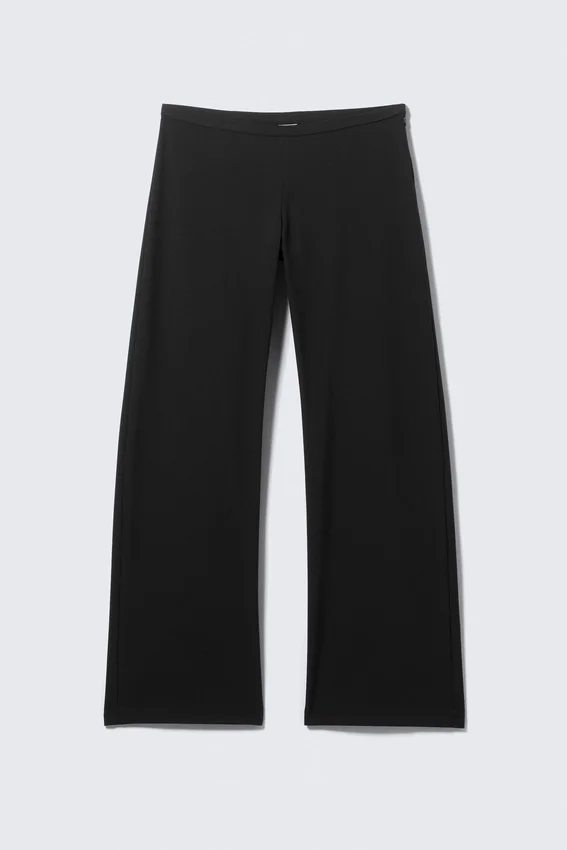 Low Rise Side-Zip Suiting Trousers – Black Low Rise Side-Zip Suiting Trousers – Black