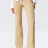 Low Rise Skinny Flared Leg Trousers – Beige Low Rise Skinny Flared Leg Trousers – Beige