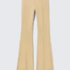 Low Rise Skinny Flared Leg Trousers – Beige Low Rise Skinny Flared Leg Trousers – Beige