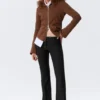 Low Rise Skinny Flared Leg Trousers – Black Low Rise Skinny Flared Leg Trousers – Black