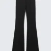 Low Rise Skinny Flared Leg Trousers – Black Low Rise Skinny Flared Leg Trousers – Black