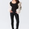Low Rise Skinny Suiting Treggings – Black Low Rise Skinny Suiting Treggings – Black