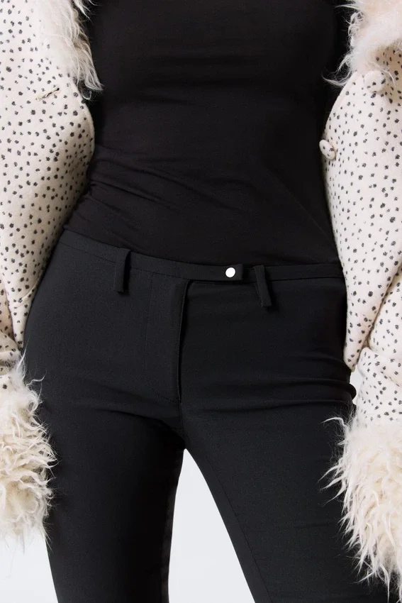 Low Rise Skinny Suiting Treggings – Black Low Rise Skinny Suiting Treggings – Black