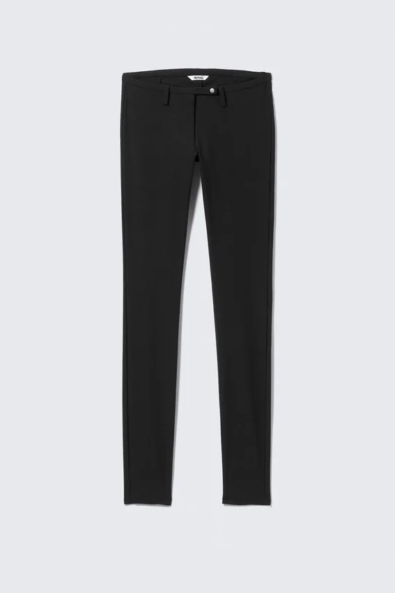 Low Rise Skinny Suiting Treggings – Black Low Rise Skinny Suiting Treggings – Black