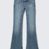Low Rise Slim Flared Jeans – Radio Blue – Medium Blue Low Rise Slim Flared Jeans – Radio Blue – Medium Blue