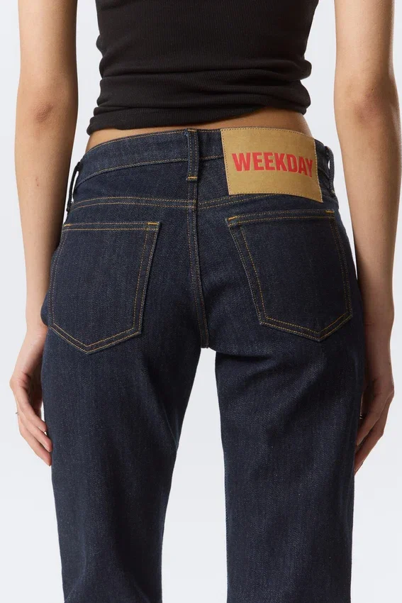 Low Rise Slim Jeans – Blue Rinse – Dark Blue Low Rise Slim Jeans – Blue Rinse – Dark Blue