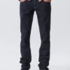Low Rise Slim Leg Jeans – Blue Rinse – Dark Blue Low Rise Slim Leg Jeans – Blue Rinse – Dark Blue