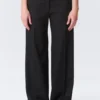 Low Rise Suiting Trousers – Black