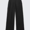Low Rise Suiting Trousers – Black