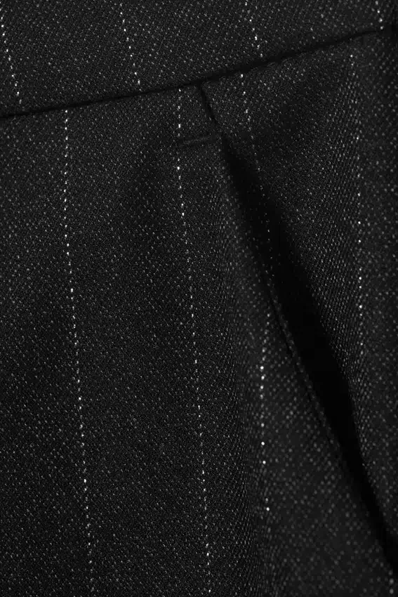 Low Rise Suiting Trousers – Dark Grey – Glitter Pinstripe Low Rise Suiting Trousers – Dark Grey – Glitter Pinstripe