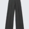 Low Rise Suiting Trousers – Dark Grey Melange Low Rise Suiting Trousers – Dark Grey Melange