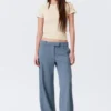 Low Rise Suiting Trousers – Dusty Blue Low Rise Suiting Trousers – Dusty Blue