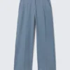 Low Rise Suiting Trousers – Dusty Blue Low Rise Suiting Trousers – Dusty Blue
