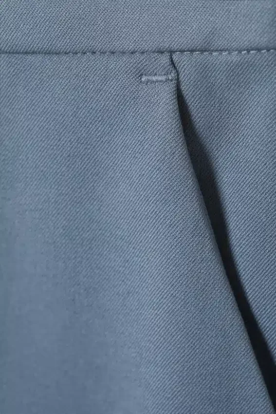 Low Rise Suiting Trousers – Dusty Blue Low Rise Suiting Trousers – Dusty Blue