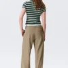 Low Rise Suiting Trousers – Pinstriped Mole