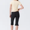 Low Rise Tailored Capri Trousers – Black Low Rise Tailored Capri Trousers – Black