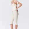Low Rise Tailored Capri Trousers – Off-White Low Rise Tailored Capri Trousers – Off-White