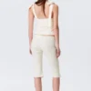 Low Rise Tailored Capri Trousers – Off-White Low Rise Tailored Capri Trousers – Off-White