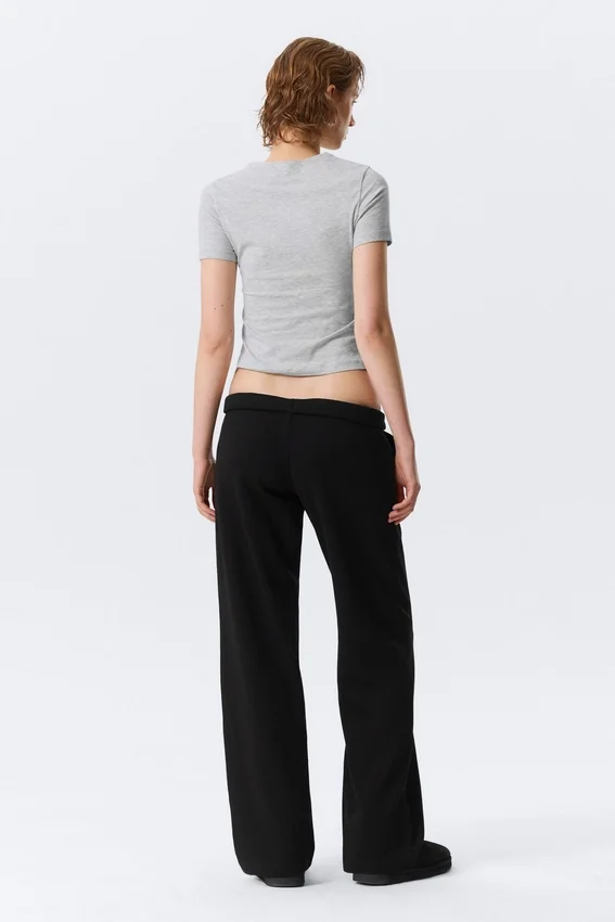 Low Rise Terry Sweatpants – Black Low Rise Terry Sweatpants – Black