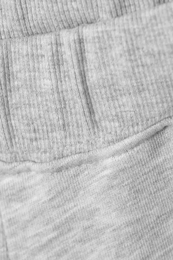 Low Rise Terry Sweatpants – Grey Melange Low Rise Terry Sweatpants – Grey Melange