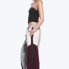 Low Rise Wide Leg Colourblock Trousers – Grey/Pink/Red Low Rise Wide Leg Colourblock Trousers – Grey/Pink/Red