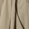 Low Rise Wide Leg Pleated Trousers – Beige Low Rise Wide Leg Pleated Trousers – Beige