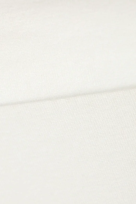 Low Waist Flared Pyjama Trousers – White Low Waist Flared Pyjama Trousers – White