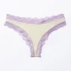 Low-Waist Lace Hipster Briefs – Off-White & Lilac Low-Waist Lace Hipster Briefs – Off-White & Lilac