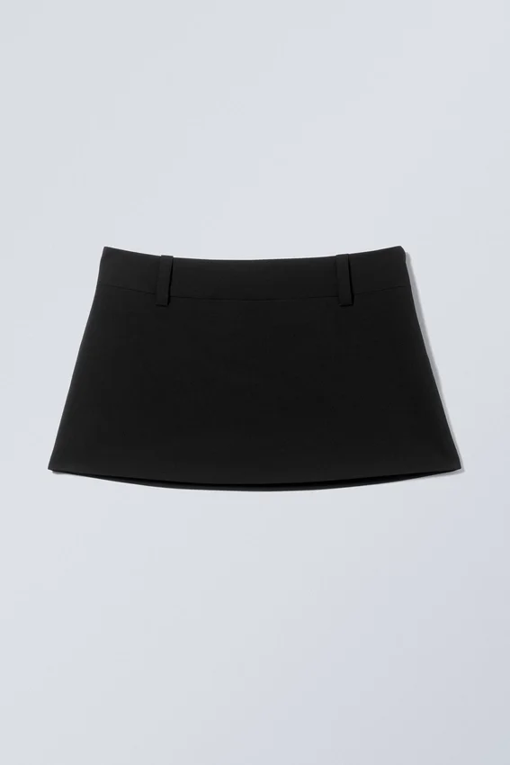 Low Waist Mini Skirt – Black Low Waist Mini Skirt – Black