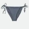 Low Waist Ruched Bikini Briefs – Blue Low Waist Ruched Bikini Briefs – Blue