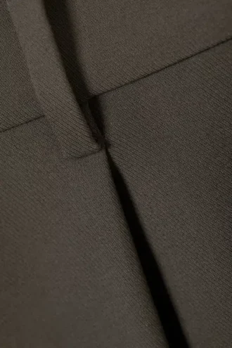 Low Waist Wide Suiting Trousers – Dark Mole