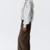 Low Waist Wide Suiting Trousers – Dark Mole – Pinstripe Low Waist Wide Suiting Trousers – Dark Mole – Pinstripe