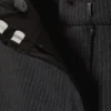 Low-Waisted Loose Fit Suit Trousers – Pinstriped Dark Grey Low-Waisted Loose Fit Suit Trousers – Pinstriped Dark Grey
