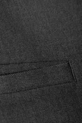 Low Waisted Mini Suiting Skirt – Dark Grey Melange
