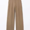 Low Waisted Pleated Suiting Trousers – Dusty Mole Low Waisted Pleated Suiting Trousers – Dusty Mole