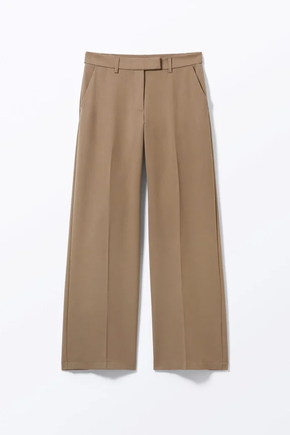 Low Waisted Pleated Suiting Trousers – Dusty Mole Low Waisted Pleated Suiting Trousers – Dusty Mole