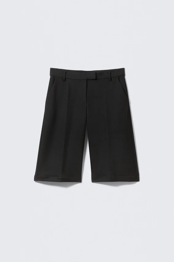 Low Waisted Zip-Off Suit Trousers – Black Low Waisted Zip-Off Suit Trousers – Black